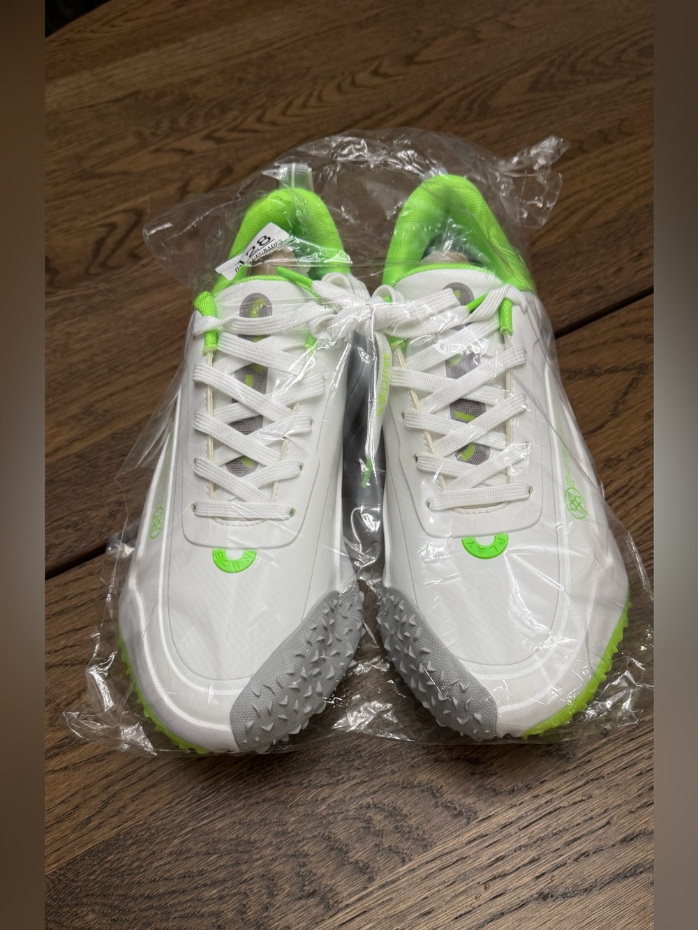 G/FORE G/18 Spikeless Golf Shoes White Nimbus Gecko Green GUF000001 Men’s 11 - Picture 7 of 7